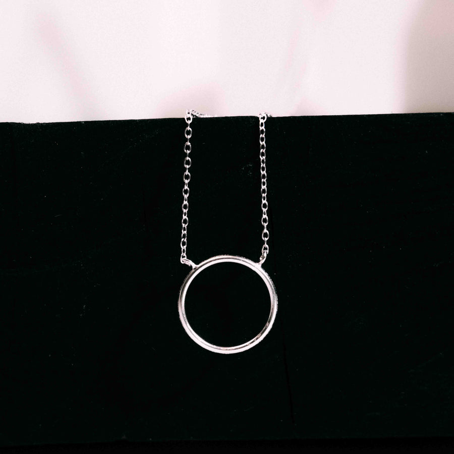 Colier din arignt geometric Circle of life -  Atelier Bijuterii Nimba 